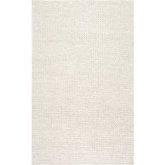 Wool Carpets Nuloom USA Off Textures Veronica Wool White 96x120"