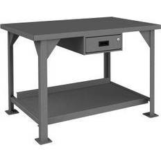 DIY Accessories Durham Stationary Workbench: Rolled Edge, Fixed Legs Part #DWB-3048-177-95