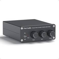 Fosi Audio fosi audio tb10a 2 channel stereo audio amplifier receiver mini hi-fi class d integrated amp 2.0ch for home speakers 100w x 2 with bass and treble