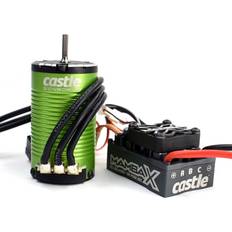 Minicars Castle Creations Mamba X SCT Brushless ESC 1412-3200Kv 5mm Sensored Motor Combo, CSE010015513, Black