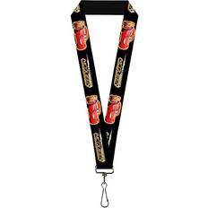 Multifärgade Kamera- & Objektivväskor Buckle-Down Lanyard-1.0-Cars 3 Lightning McQueen Pose/Bolt Black/ye Multi One Size