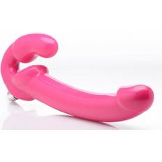 Strapon Sexleksaker XR Brands Revolver Vibrerande Strapless Strap-On XXL Rosa