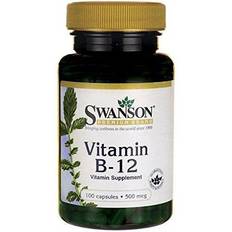 Vitamiinit ja Lisäravinteet Swanson B12-Vitamin 500 mcg Set of 100