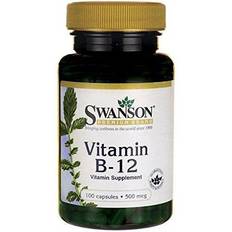 B 12 vitamin Swanson Vitamin B-12, 500mcg - 100 caps 100 st
