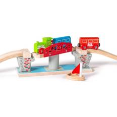 Wooden Toys Train Accessories Uber Kids Bigjigs Toys Swing Bridge, BJT125