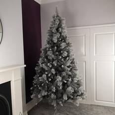 Premier 8ft 240cm Snow Fir with Christmas Tree