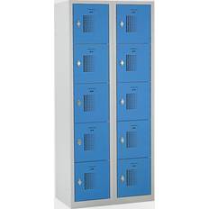 Gris Candados EUROKRAFTbasic Compartment locker, width 800