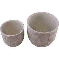 Pots, Plants & Cultivation Sifcon Set Of 2 Cement Plant Flower Herb Planter Cactus