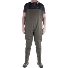 Wader Trousers Amblers (12 UK, Green) Amblers Mens Tyne Chest Safety Wader Wellingtons