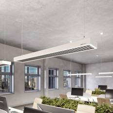 Arcchio Susi de oficina LED blanco aluminio DALI RAL 9003 Lámpara Colgante