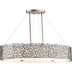 Oval taklampa Kichler Oval Silver Pendellampa