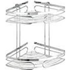 Portasaponi Wenko Mensola Angolare Per Bagno Premium 2 Livelli Acciaio Inox