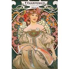 Affiches Close Up Alfons Mucha Poster Jugendstil F. Champenois 1897