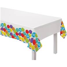 Birthdays Table Cloths Amscan Balloon Birthday Celebration Tablecover, Multicolor (572494) Multicolor