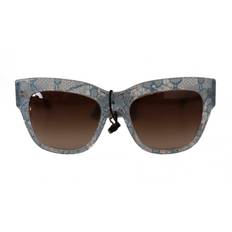 Dolce & Gabbana Blue Lace Acetate Rectangle Shades