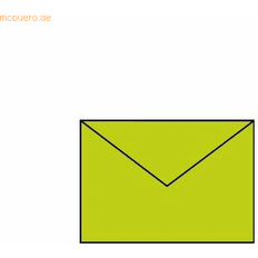 Rössler Kuvert C6 med invändig fodrad limegrön