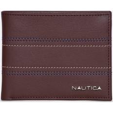 Nautica Leather Bifold Wallet - Brown Stone - OS