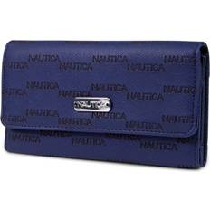 Nautica Money Manager Continental Wallet - Workshirt Blue