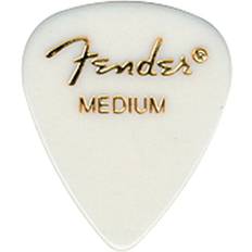 Fender 351 Standard Guitar Pick White Medium 1 Dozen