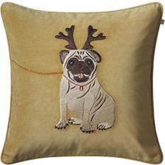 Chhatwal & Jonsson Holiday Dog Pudebetræk Grøn, Gul (50x50cm)