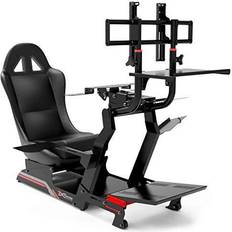 Fanatec Extreme Simracing Racing Simulator Cockpit with all Accessories (black) Virtual Experience V 3.0 for Logitech g27 g29 g920 g923 Simagic Thrustmaster and Fanatec