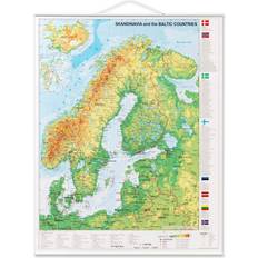 Naga Scandinavian Map 67x97cm