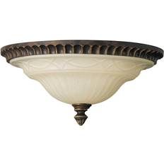 Brown Ceiling Flush Lights FEISS Drawing Room 2 Ceiling Flush Light