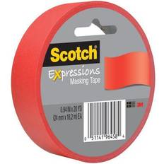 Scotch Expressions Masking Tape, .94" 20 yds., Red 3437-PRD Primary