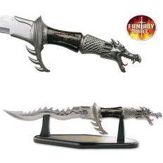 Sword Dragon Claw Silver Blade Knife + Display Stand Fm-421B