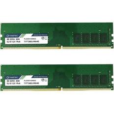 Pc4 21300 Timetec Hynix IC 16GB KIT (2x8GB) DDR4 2666MHz PC4-21300 Unbuffered ECC 1.2V CL19 1Rx8 Single Rank 288 Pin UDIMM Server Memory RAM Module Upgrade