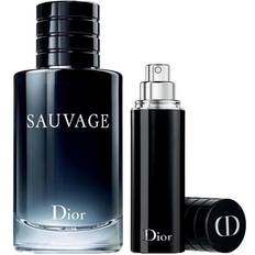 Dior Men Gift Boxes Dior Men's Sauvage Cologne Gift Set EdT 100ml + EdT 10ml