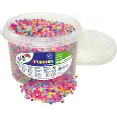 PlayBox Perles PlayBox Rørperler Glittermix 20 000 stk i Bøtte