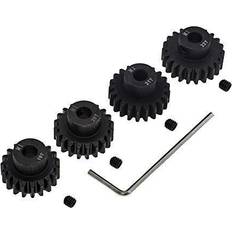 4pcs Mod 1 Pinion Gear 5mm Set Hardened 19T 20T 21T 22T M1 Pitch Gears RC Upgrade Part with Screwdriver