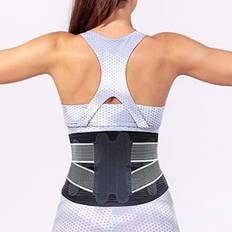 Back brace for back pain AllyFlex Sports Lumbar Support Belt for Women for Back Pain, Slim-Fit Back Brace for Men, Breathable Compression Back Support Brace, 41.5 inches, Medium/Large