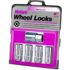 Bulloni delle ruote 25354 Chrome/Black Cone Seat Wheel Lock Set M12 x 1.25