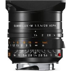 Camera Lenses Leica 28mm f/1.4 summilux-m aspherical manual focus 6-bit coded lens for system