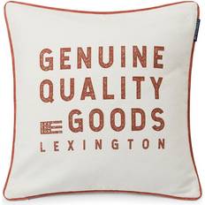 Lexington Puder Lexington Genuine Pudebetræk Beige, Hvid (50x50cm)
