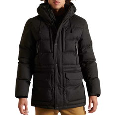 Superdry Microfibre Expedition Parka Jacket - Black