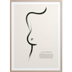 Kunskaps Tavlan Love Your Breasts Plakat 50x70cm