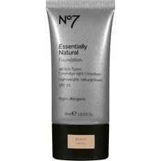 No7 Essentially Natural Foundation 40ml 3 Warm Ivory