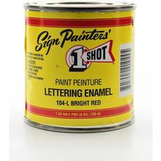 Red Enamel Paint Lettering Enamel bright red half pint 104L