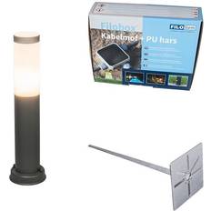 QAZQA Outdoor anthracite Lamp Post