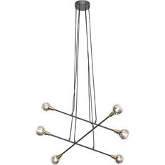 QAZQA Vidro Black/Brass/Gold Pendant Lamp ∅ 80cm
