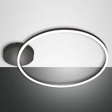 Projecteurs Fabas Luce LED Deckenleuchte Schwarz Satiniert 3508-61-101 Projecteur