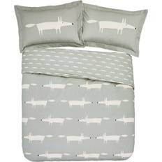 Silver Duvet Covers Scion Mr Fox Cotton Duvet Cover Silver (200x)