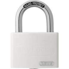 White Padlocks ABUS Padlock, can be written on, T65AL/40, pack