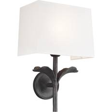 Linen Wall Lamps Elstead Lighting Georgia Wall light