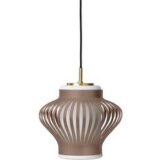 Warm Nordic Opal Lamella Pendant Lamp