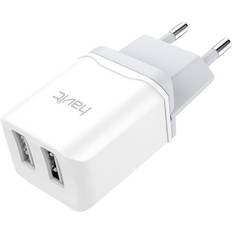 Havit Batterier & Opladere Havit 2P USB Adapter 2.1A Hvid
