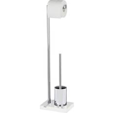 Weiß Toilettenpapierhalter Wenko 20486100 Free standing toilet brush